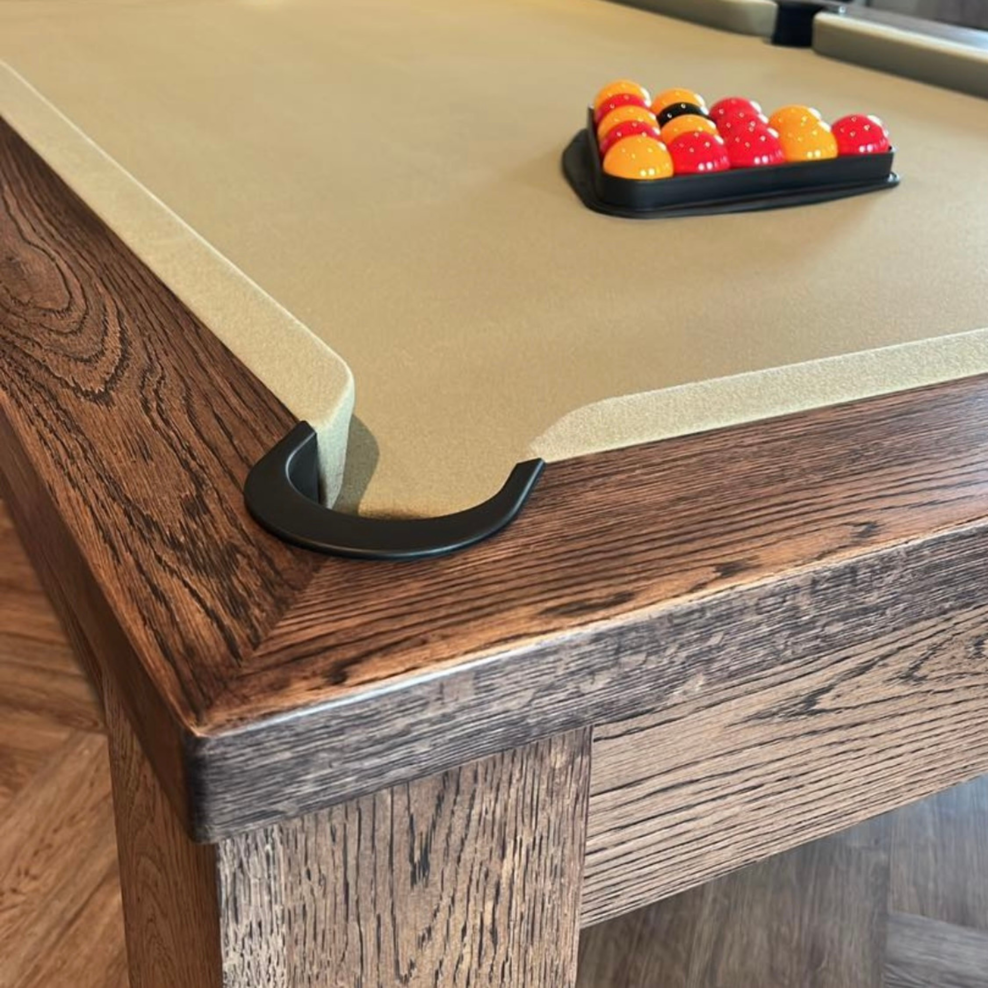 FMF Elixir Pool Dining Table - Rustic Black Oak