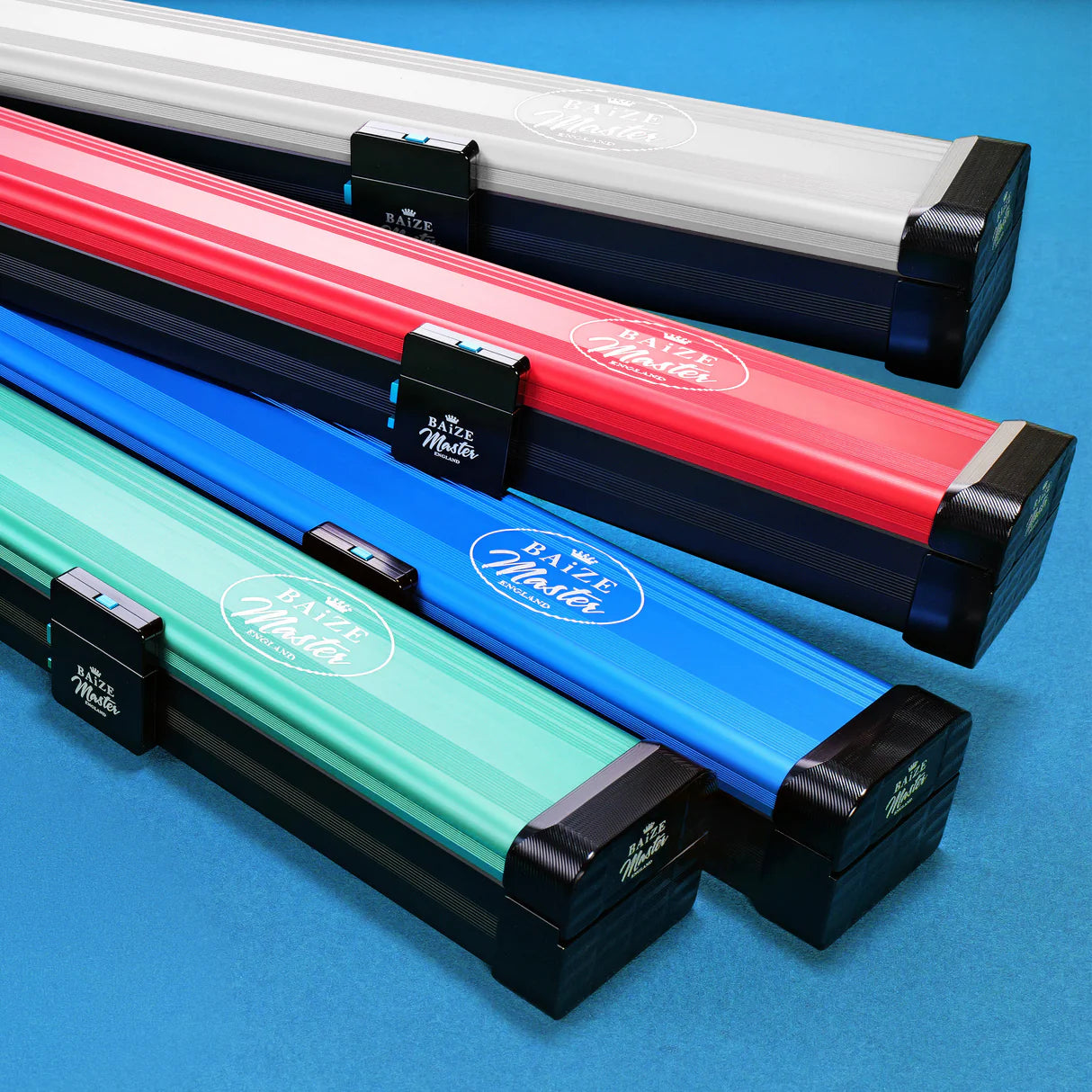 Baize Master Fusion ¾ 2 Slot Luxury Aluminium Snooker and Pool Cue Case with Trigger™ Lock – Holds 1 x ¾ Joint Cue + Extensions