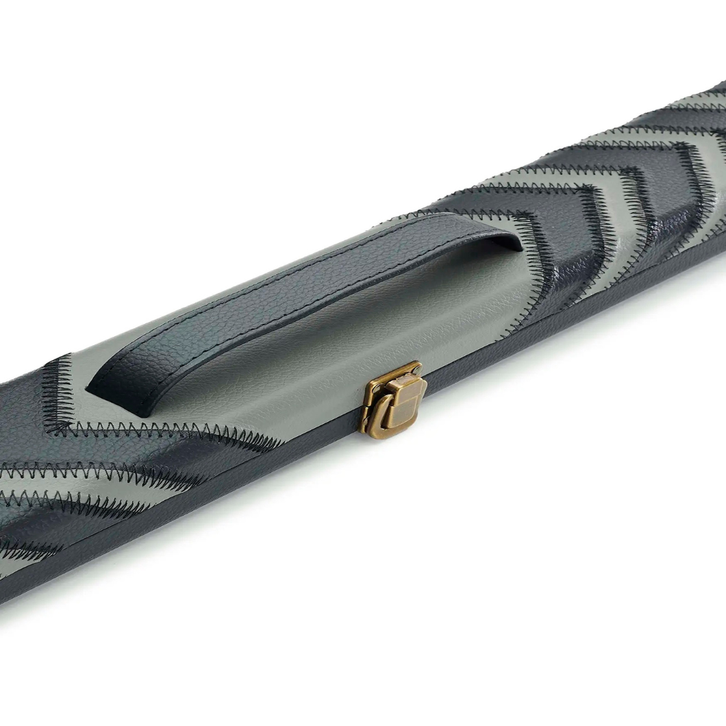 Peradon Clubman 3/4 Cue Case – Black with Grey Arrow