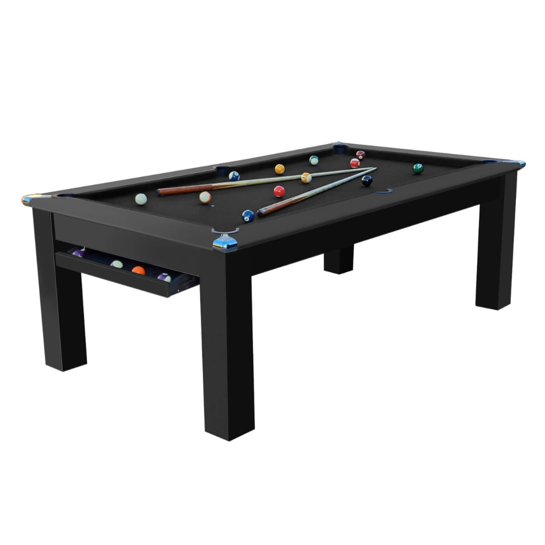 The Helmsley Pool Dining Table - Black