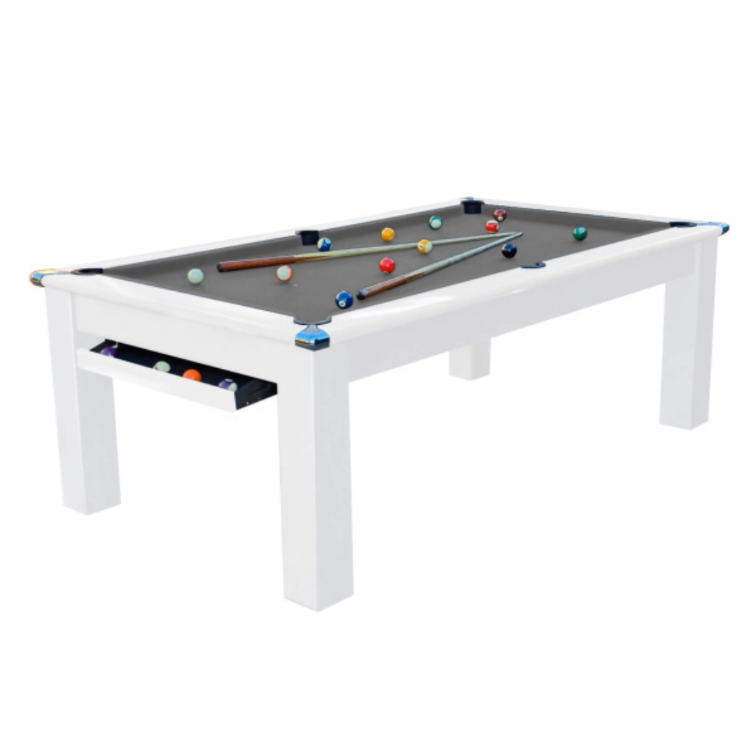 The Helmsley Pool Dining Table - Matt White