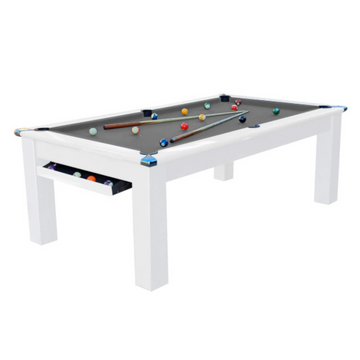The Helmsley Pool Dining Table - Matt White