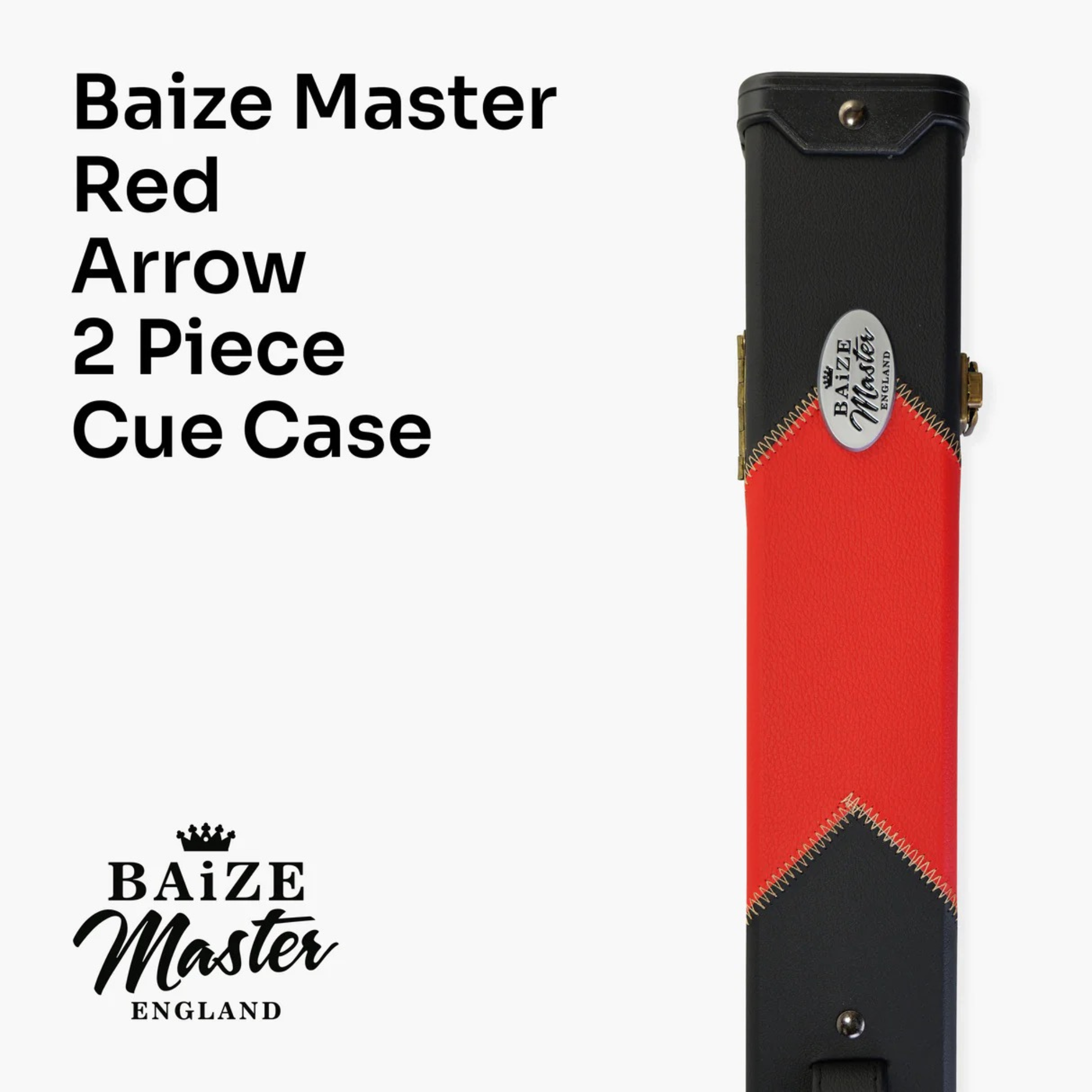 Baize Master Deluxe ARROW 2-Piece Snooker/Pool Cue Case - 8 Colours