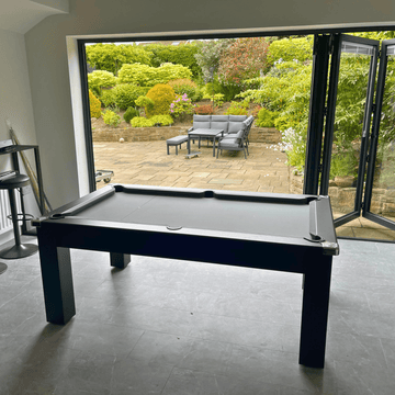 Avant Garde Pool Dining Table 6ft & 7ft - Black