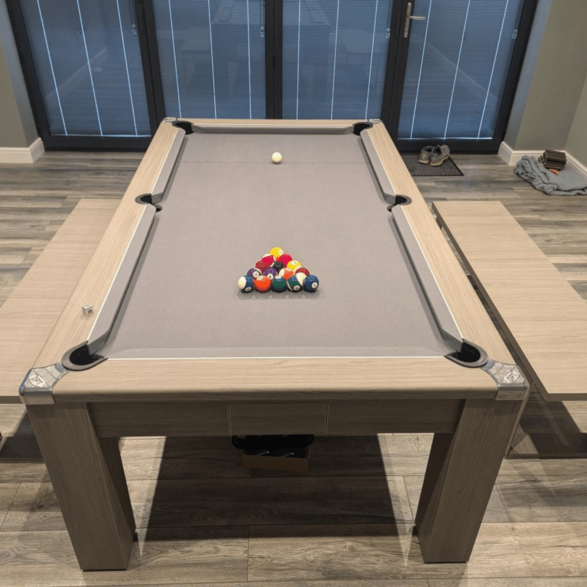 Avant Garde Pool Dining Table 6ft & 7ft - Grey Oak