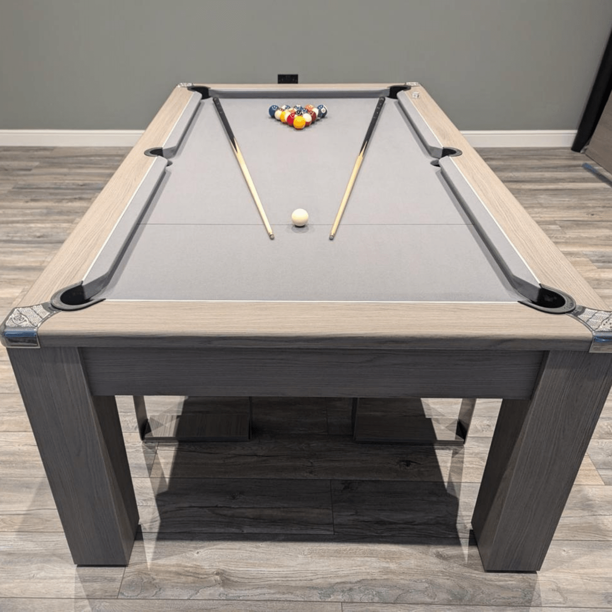 Avant Garde Pool Dining Table 6ft & 7ft - Grey Oak