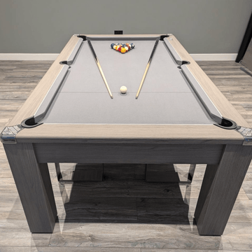 Avant Garde Pool Dining Table 6ft & 7ft - Grey Oak