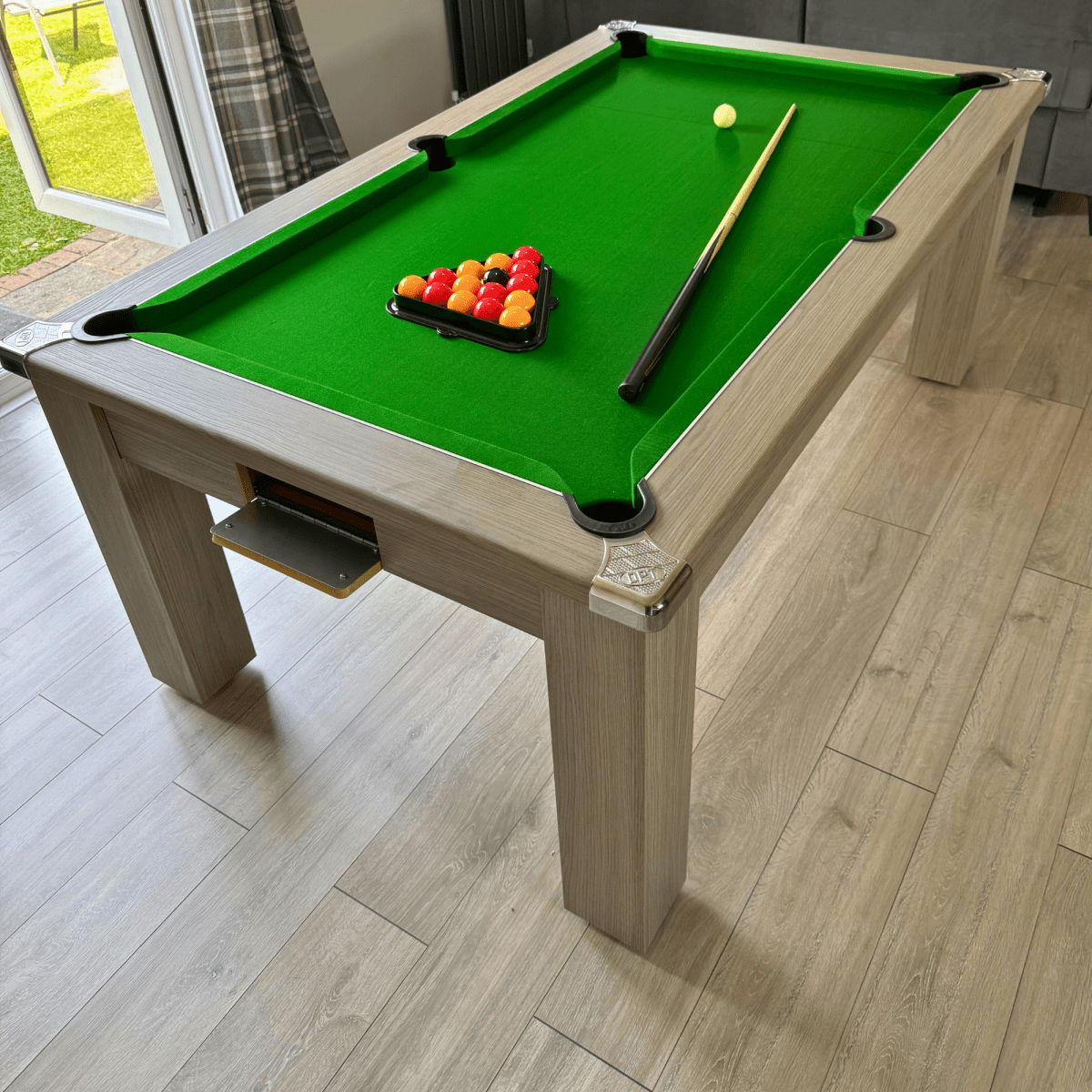 Avant Garde Pool Dining Table 6ft & 7ft - Grey Oak
