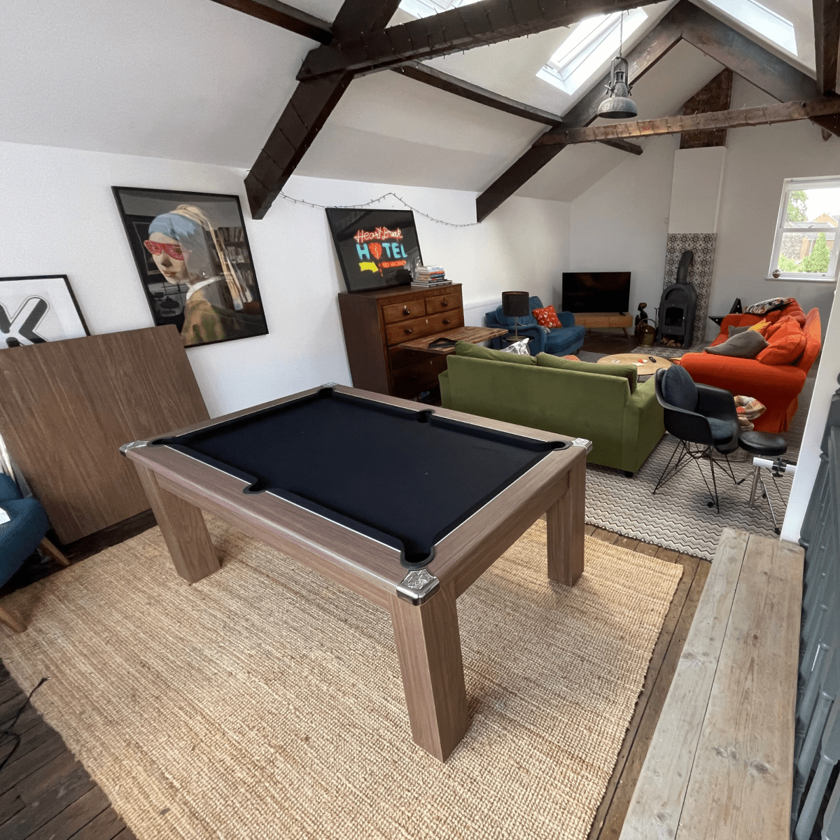 Avant Garde Pool Dining Table 6ft & 7ft - Walnut