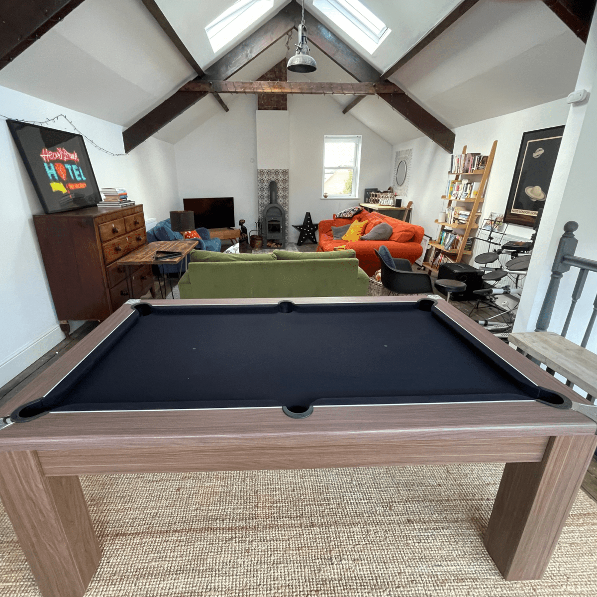 Avant Garde Pool Dining Table 6ft & 7ft - Walnut