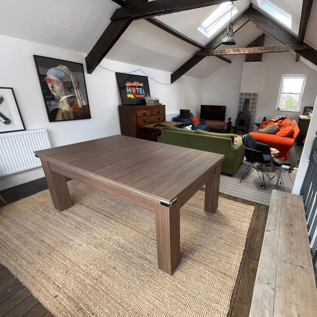 Avant Garde Pool Dining Table 6ft & 7ft - Walnut