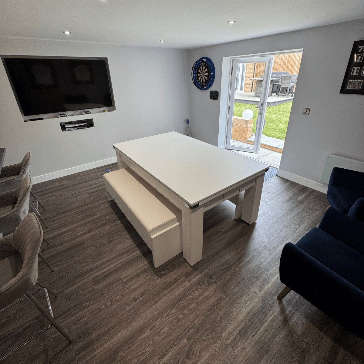 Avant Garde Pool Dining Table 6ft & 7ft - White