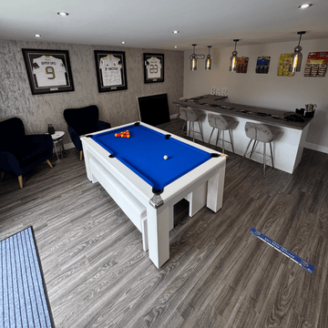 Avant Garde Pool Dining Table 6ft & 7ft - White