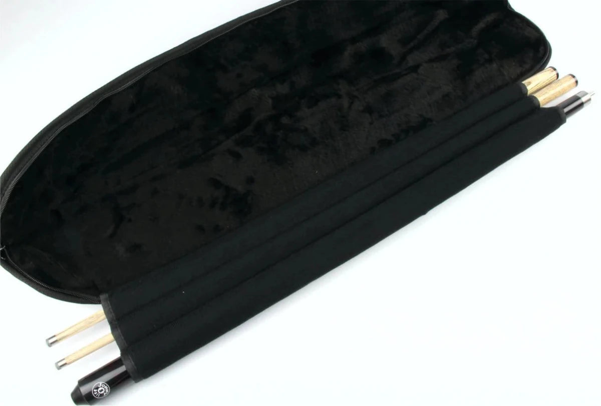 Baize Master 2 Piece Luxury Soft Snooker Pool Cue Case - 1 Butt 2 Shafts