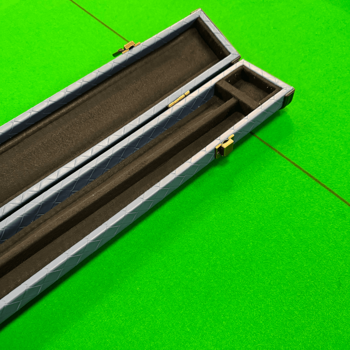 Baize Master 3/4 Blue Woven Snooker Pool Cue + Extension Case