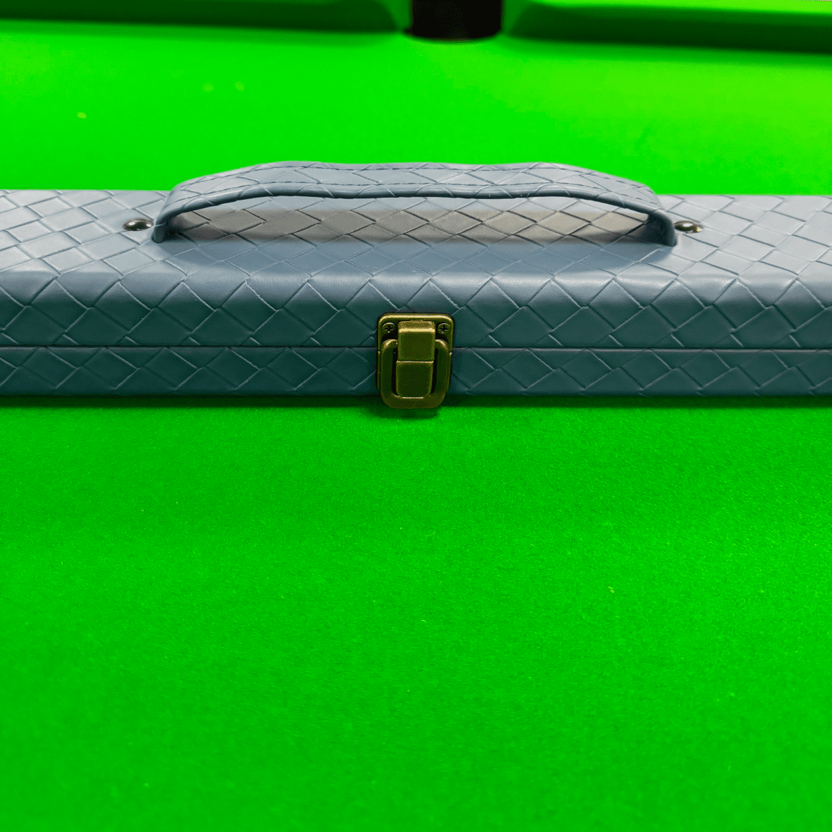 Baize Master 3/4 Blue Woven Snooker Pool Cue + Extension Case