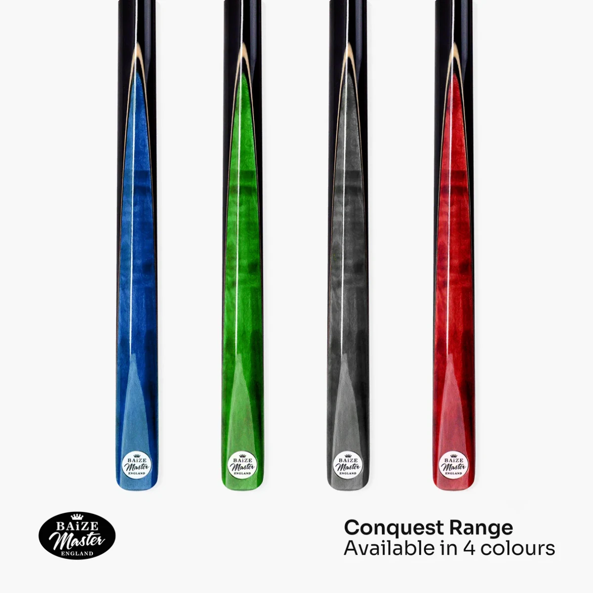 Baize Master Conquest 2 - 57inch Snooker Pool Cue - 2 Piece - 9.5mm Tip