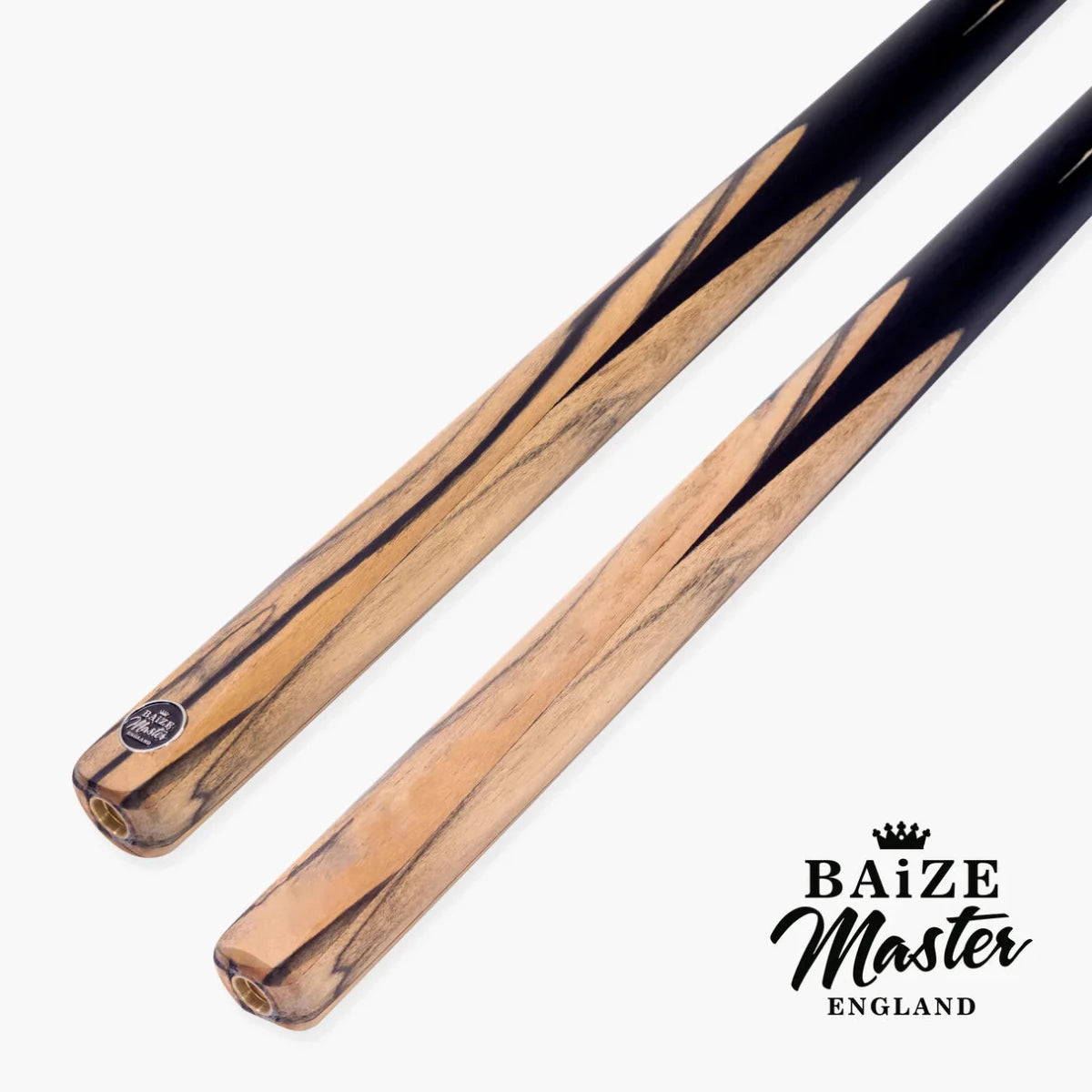 Baize Master Crombie 57 inch 2 Piece Centre Joint English Pool Cue - 8.5mm Red Layered Tip