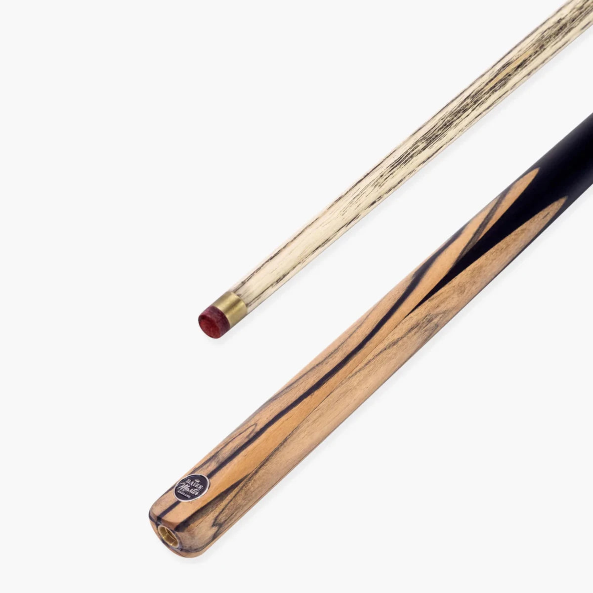 Baize Master Crombie 57 inch 2 Piece Centre Joint English Pool Cue - 8.5mm Red Layered Tip