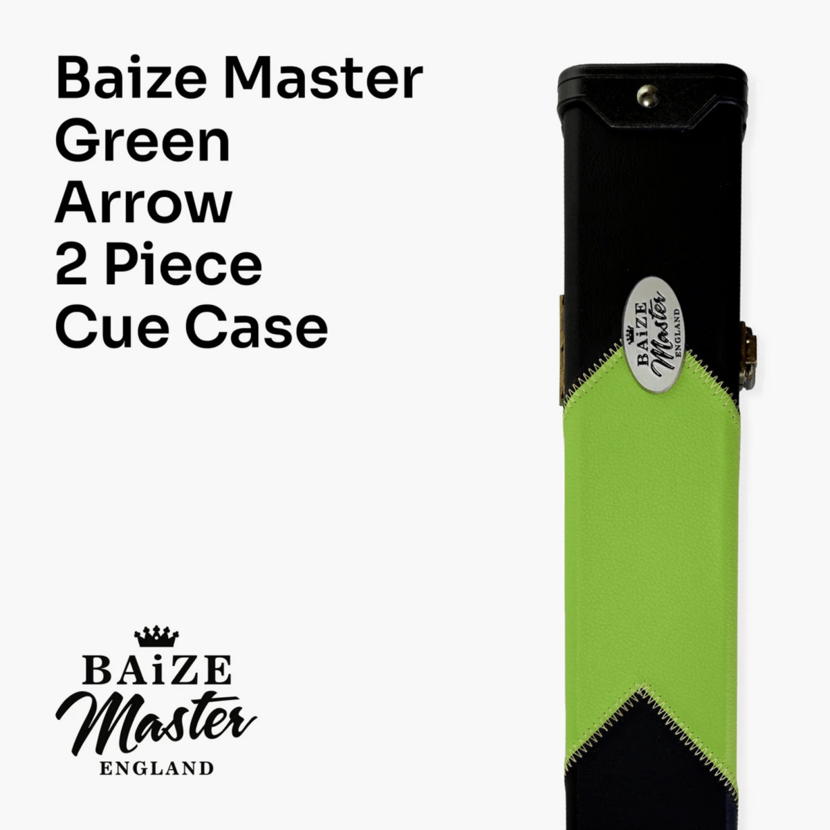 Baize Master Deluxe ARROW 2 - Piece Snooker/Pool Cue Case - 8 Colours