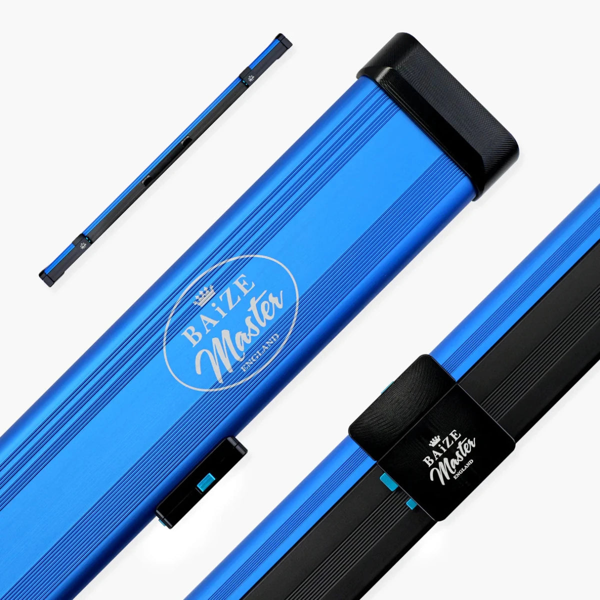 Baize Master Fusion ¾ 2 Slot Luxury Aluminium Snooker and Pool Cue Case with Trigger™ Lock – Holds 1 x ¾ Joint Cue + Extensions