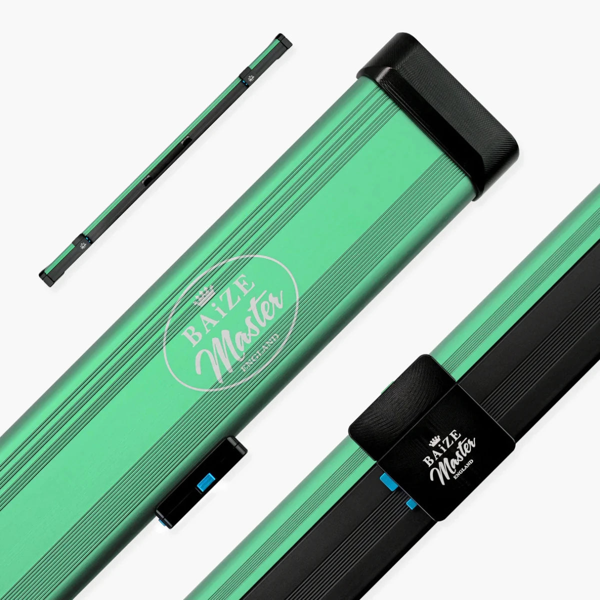 Baize Master Fusion ¾ 2 Slot Luxury Aluminium Snooker and Pool Cue Case with Trigger™ Lock – Holds 1 x ¾ Joint Cue + Extensions