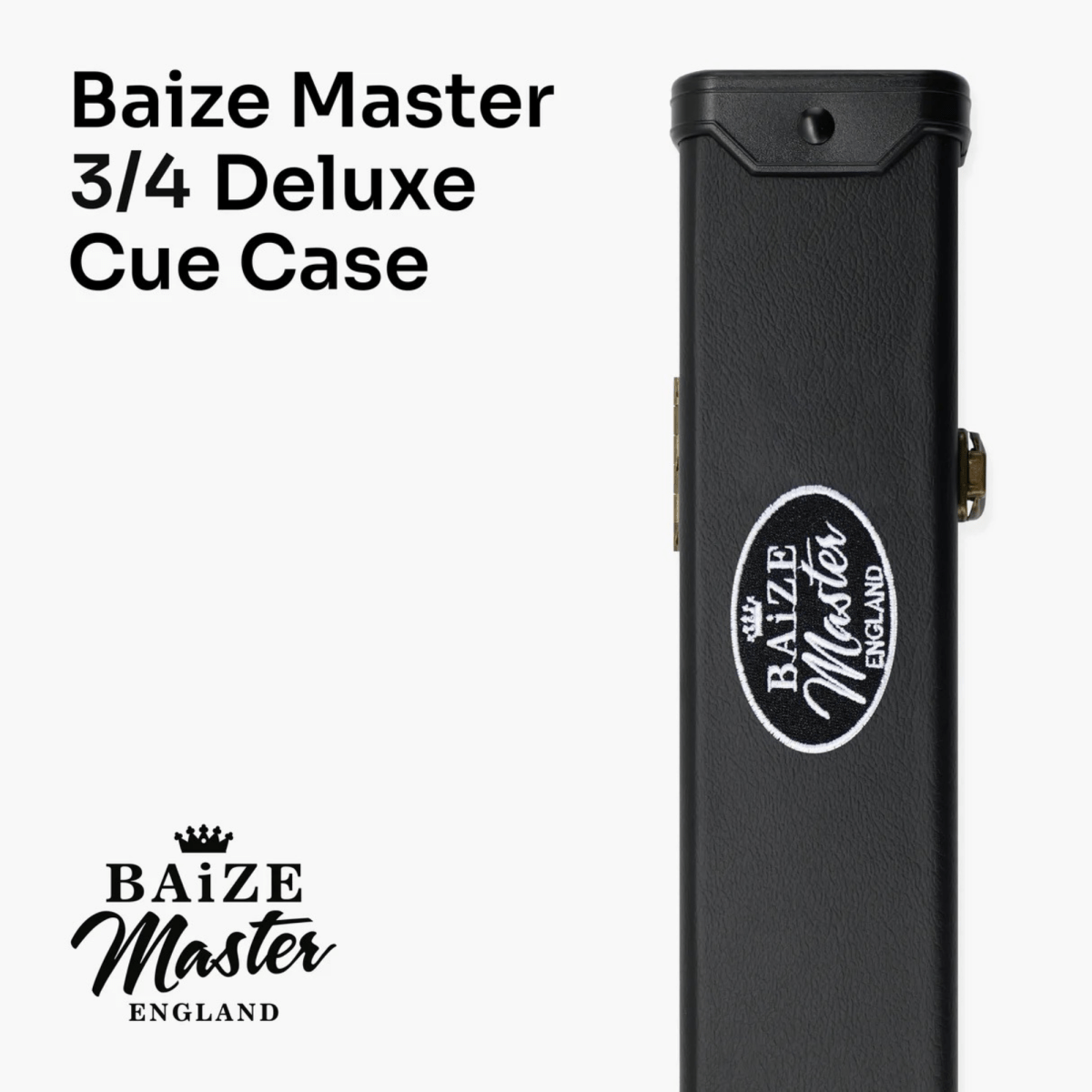 Baize Master Grey Marksman ¾ Joint English Pool Cue and Case Set with 8.5mm Baize Master Blue Pressed Tip