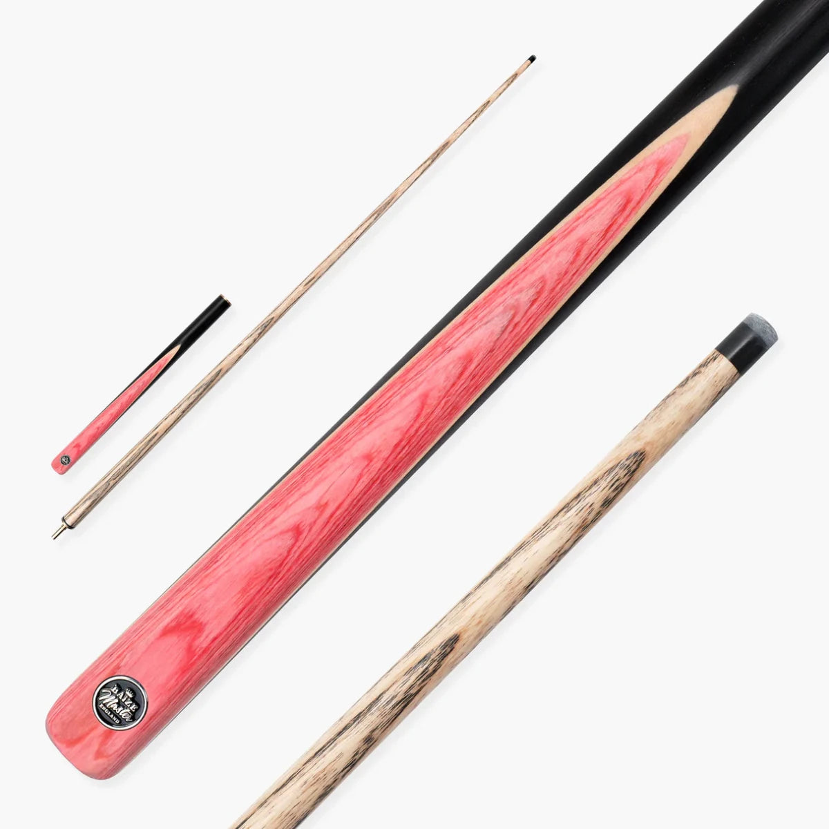 Baize Master Pink Crusher 57 Inch ¾ Joint English Pool Break Cue - 11mm Tip – For Breaking Only
