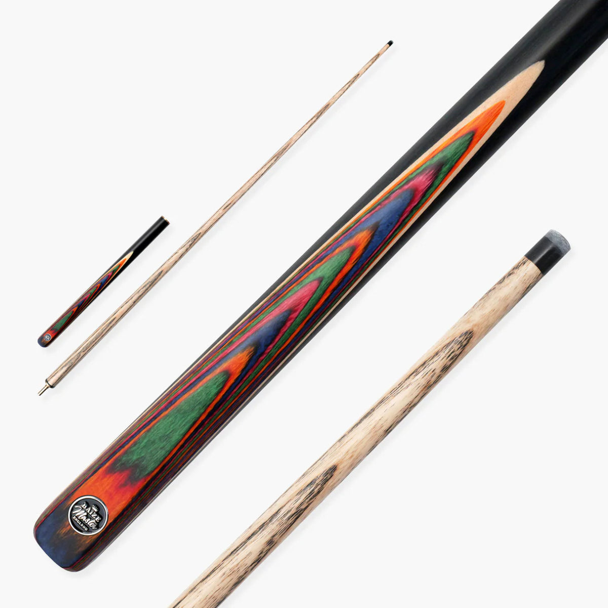 Baize Master Prism Crusher 57 Inch ¾ Joint English Pool Break Cue - 11mm Tip – For Breaking Only