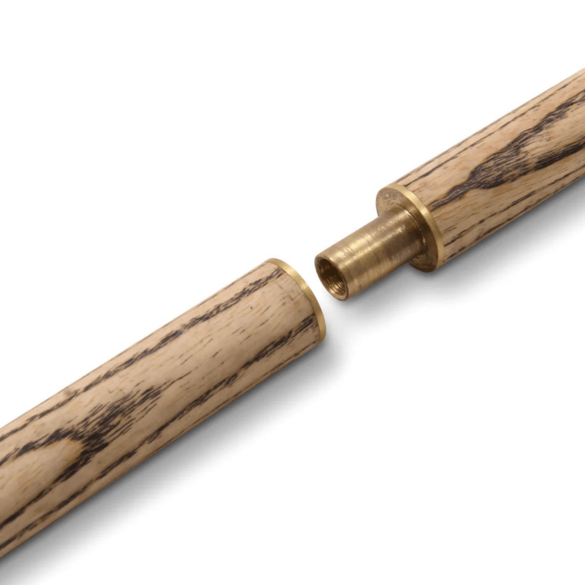 Baize Master PURPLE HEART 57 Inch 3 Piece Length Adjustable Double Joint Ash Snooker Pool Cue with 9.5mm Tip + Mini Butt - Shorten to 43 Inches