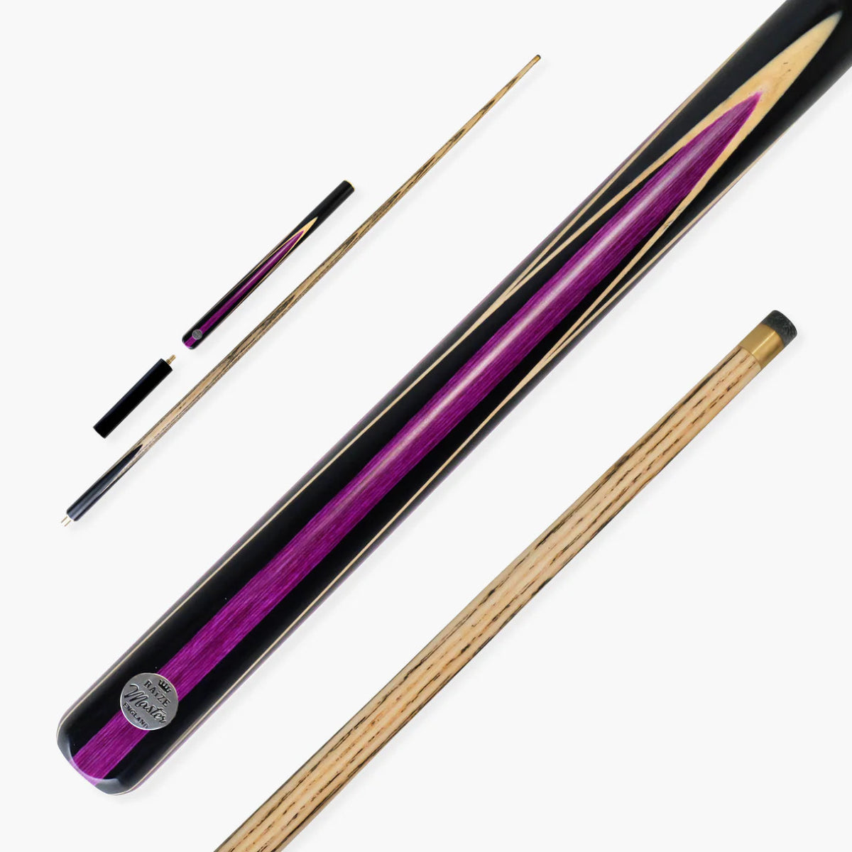 Baize Master Purple Jester 57inch 3/4 Snooker Pool Cue & Case Set