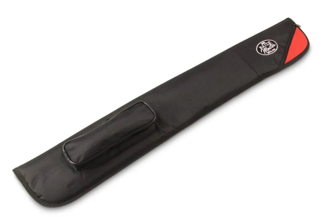 Baize Master RED FLASH Luxury Soft Case for 2pc Centre - Jointed Cue & Mini Ext