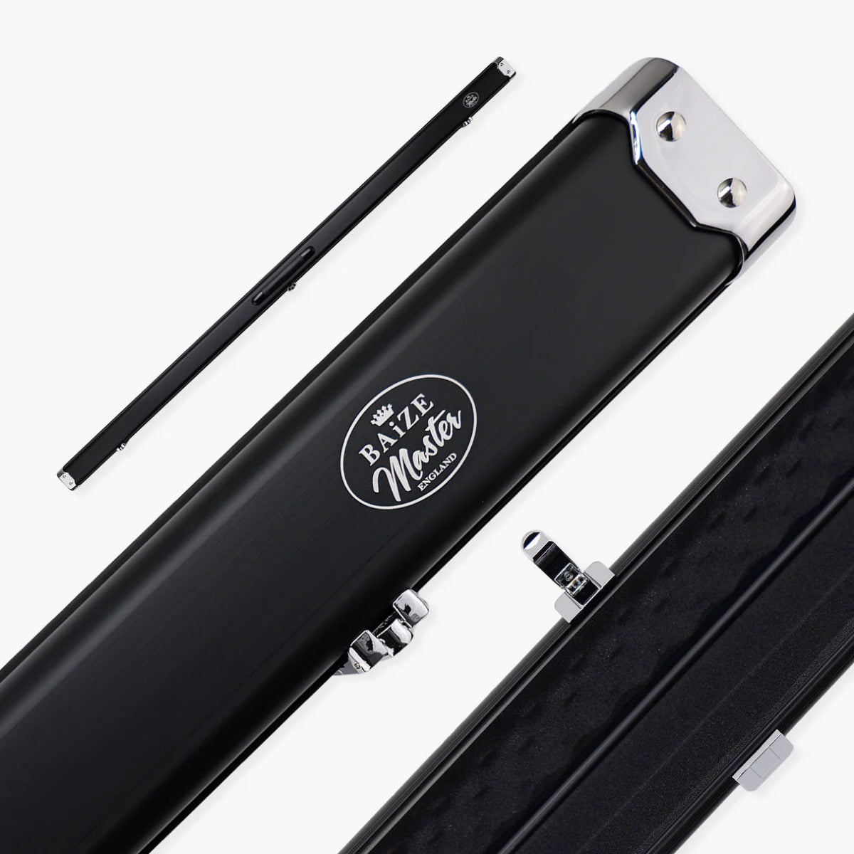Baize Master SATIN LINE 3/4 Aluminium Snooker Pool Cue Case - Holds 3/4 Cue & Extensions - 6 Colours