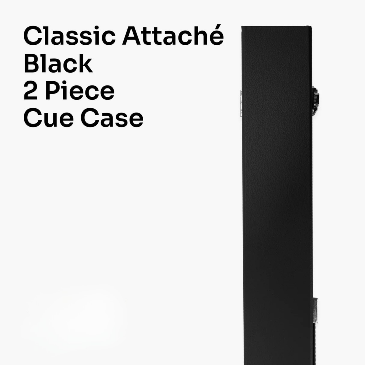 Black CLASSIC ATTACHE 2 Piece Snooker Pool Cue Case with Batten Divider