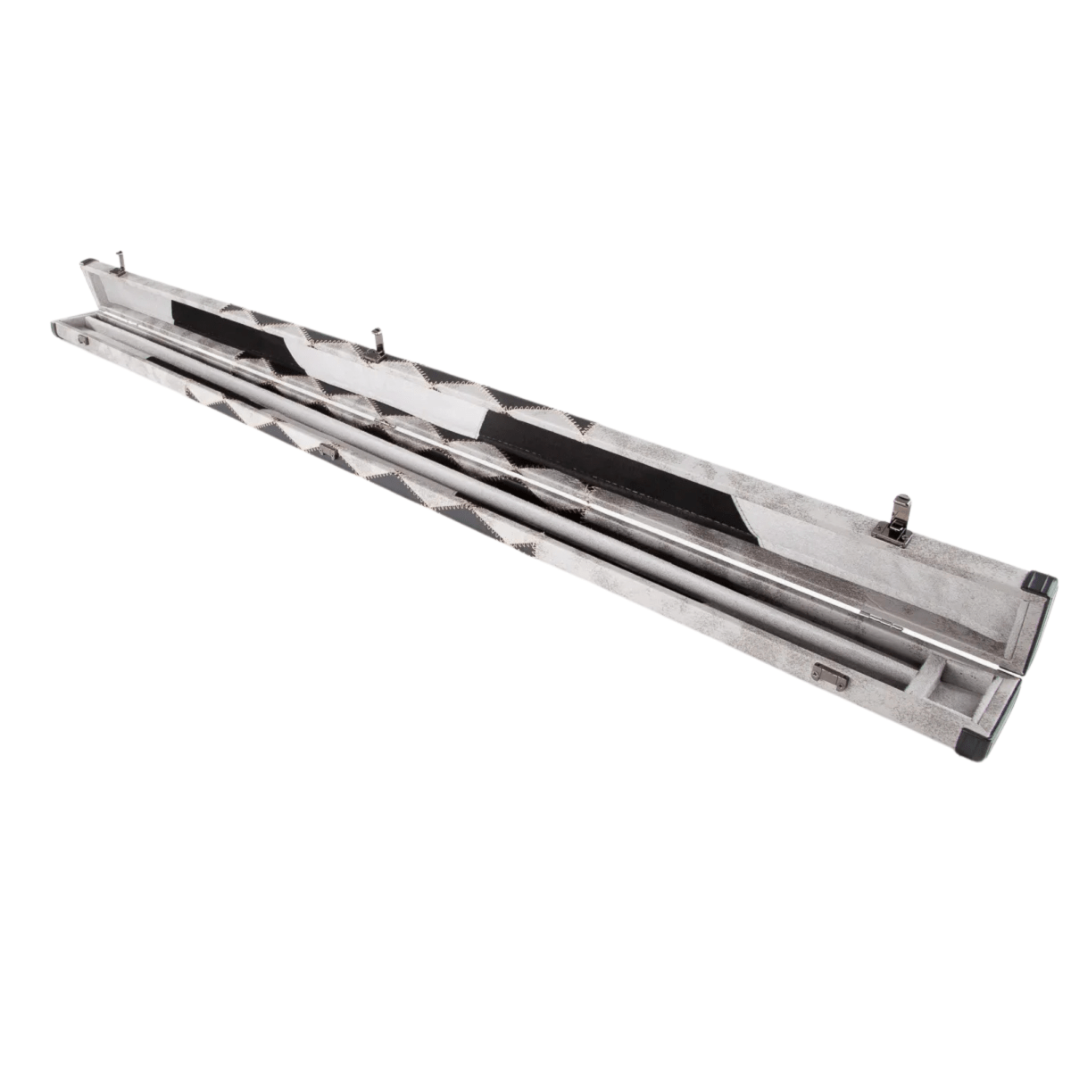 Britannia 3/4 Grey with Black Diamond Cue Case