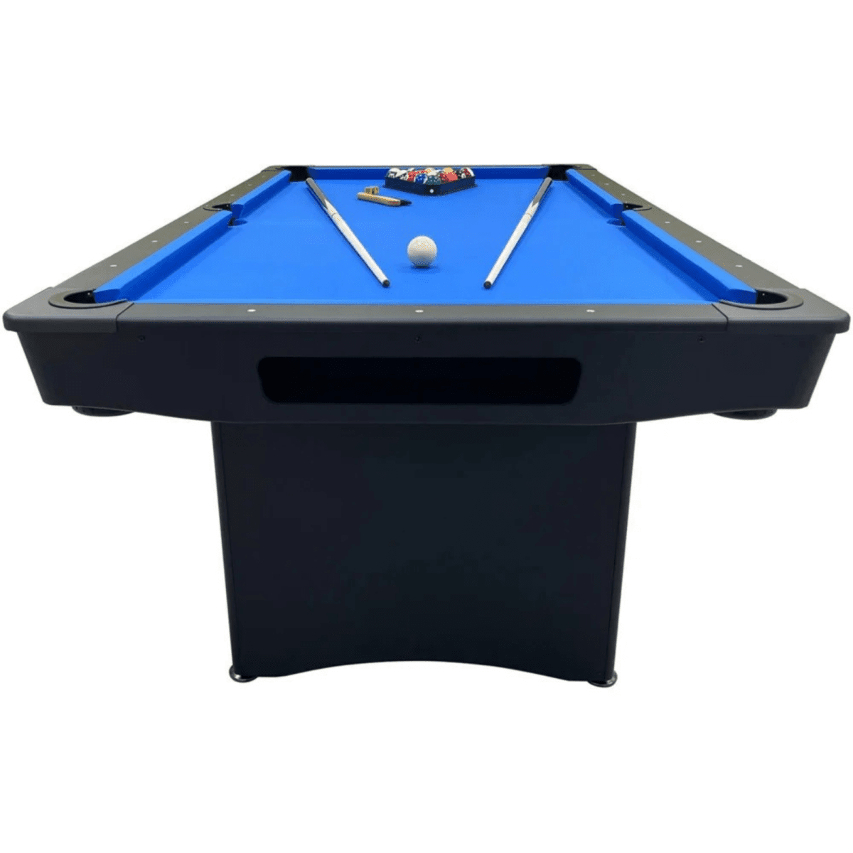 Buffalo Challenger II Black American Folding Pool Table - 7ft
