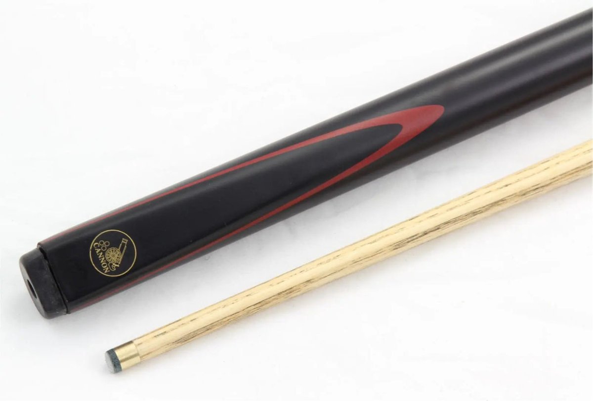 Cannon Black & Red Viper 3 Piece Snooker Pool Cue by Peradon