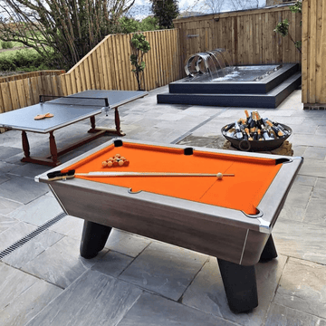 Cry Wolf Outdoor Tournament Pool Table - Dark Walnut
