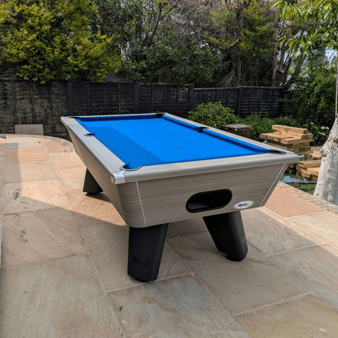 Cry Wolf Outdoor Tournament Pool Table - Driftwood
