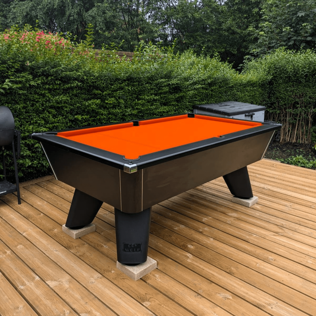 Cry Wolf Outdoor Tournament Pool Table - Matt Black
