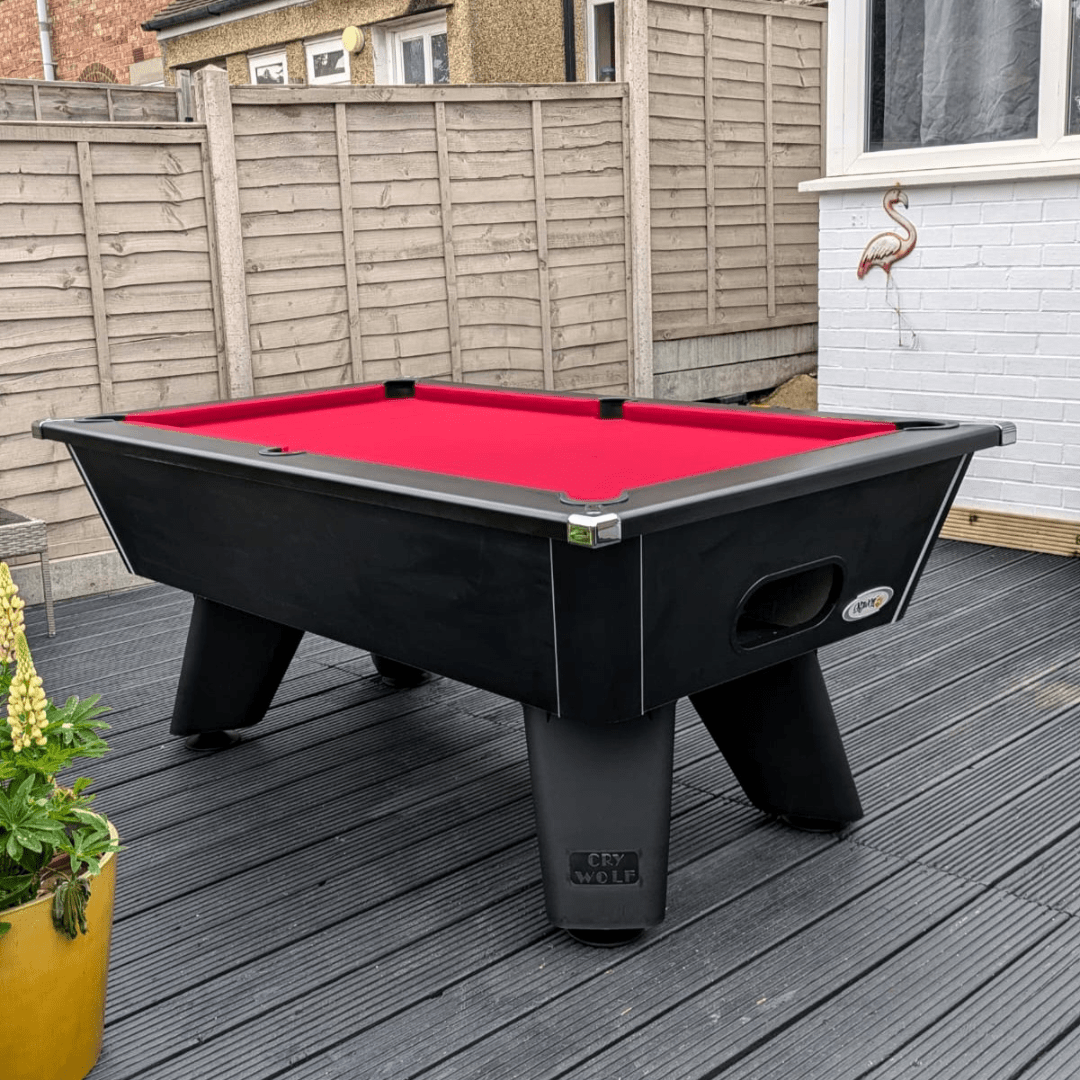 Cry Wolf Outdoor Tournament Pool Table - Matt Black