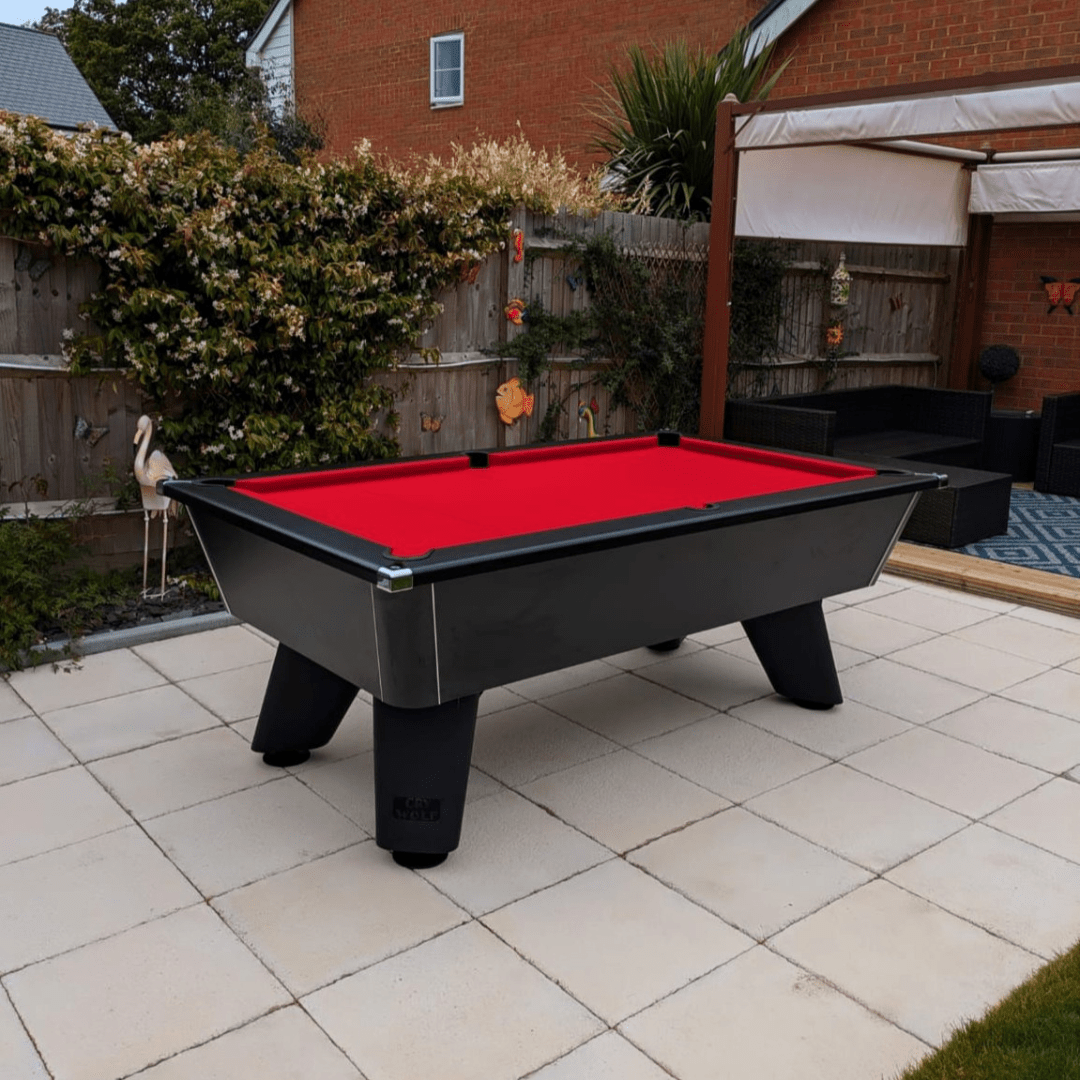 Cry Wolf Outdoor Tournament Pool Table - Matt Black