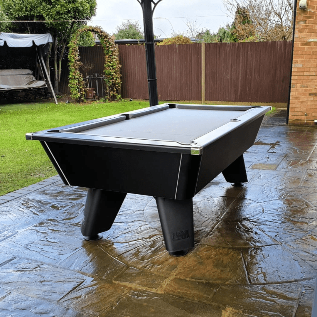 Cry Wolf Outdoor Tournament Pool Table - Matt Black