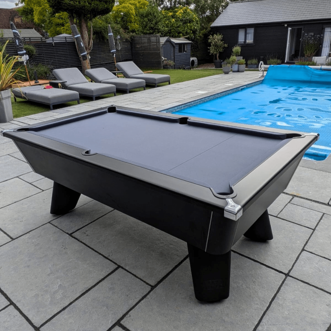 Cry Wolf Outdoor Tournament Pool Table - Matt Black