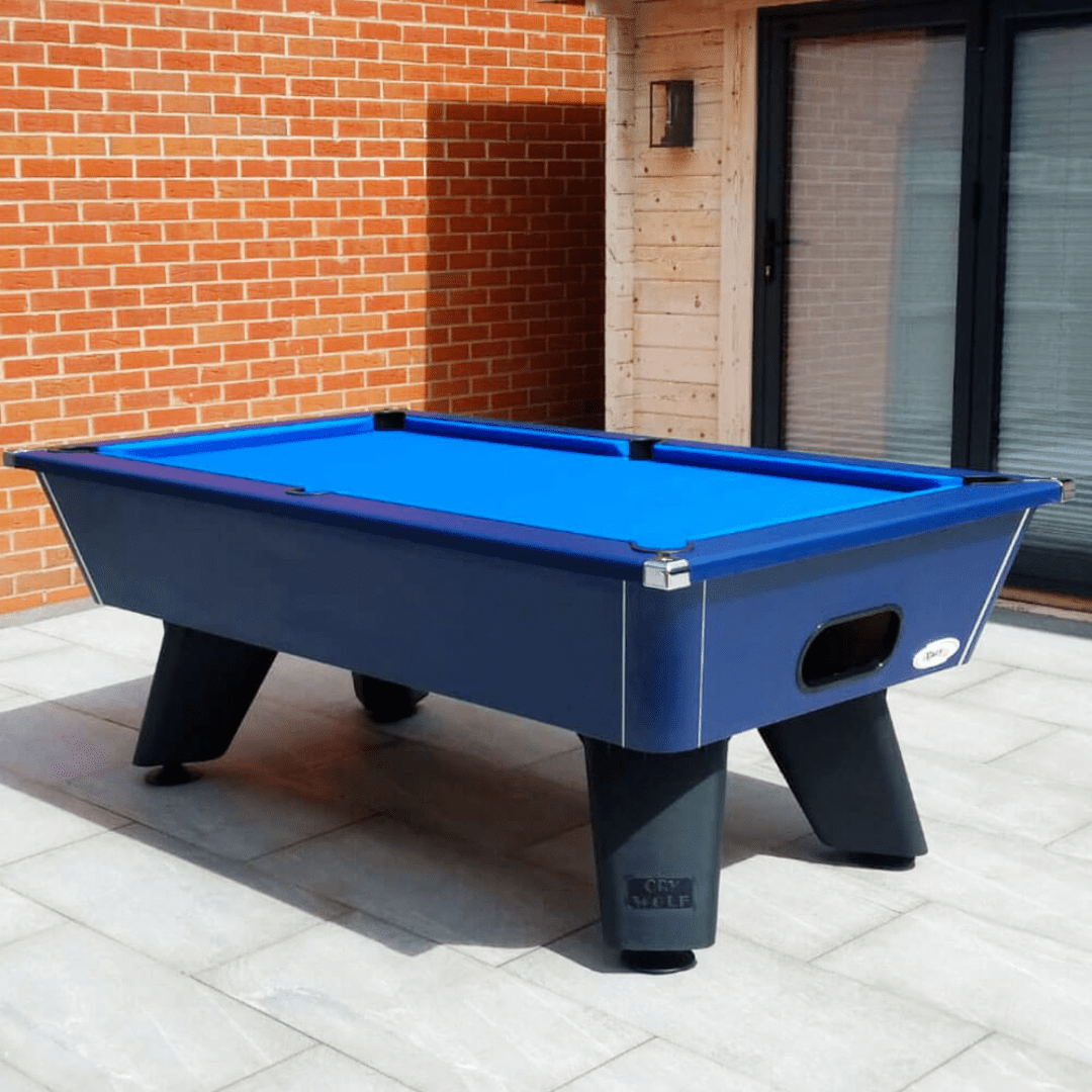 Cry Wolf Outdoor Tournament Pool Table - Midnight Blue