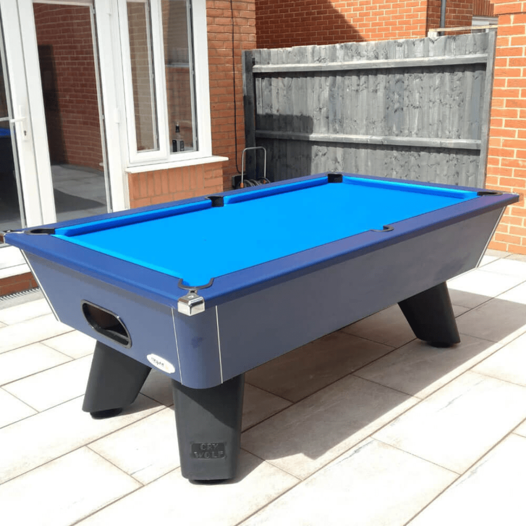 Cry Wolf Outdoor Tournament Pool Table - Midnight Blue