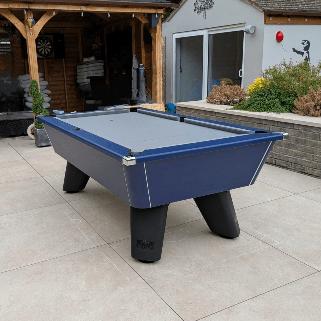 Cry Wolf Outdoor Tournament Pool Table - Midnight Blue
