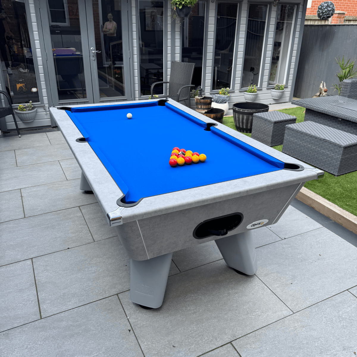 Cry Wolf Outdoor Tournament Pool Table - Urban Grey
