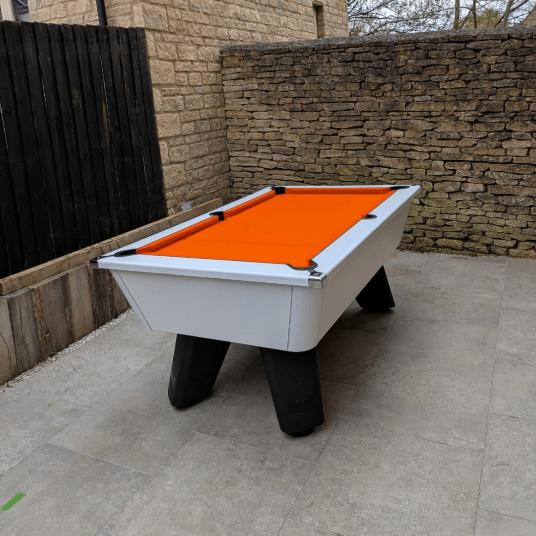 Cry Wolf Outdoor Tournament Pool Table - White Edition