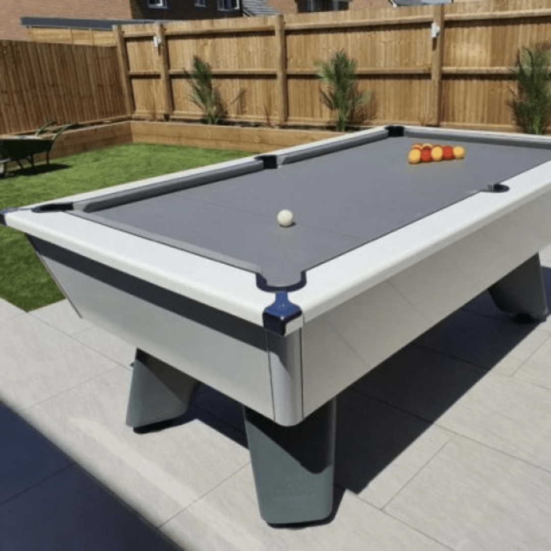 Cry Wolf Outdoor Tournament Pool Table - White Edition